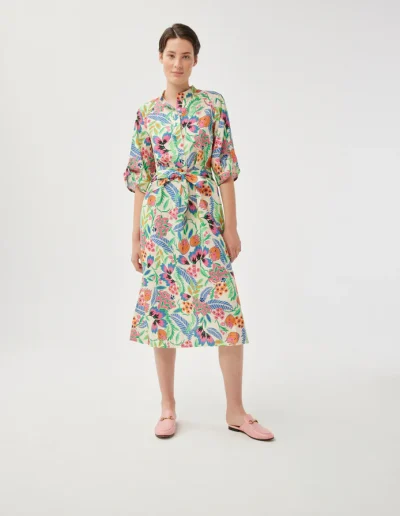 robe a fleurs multicolore l&u